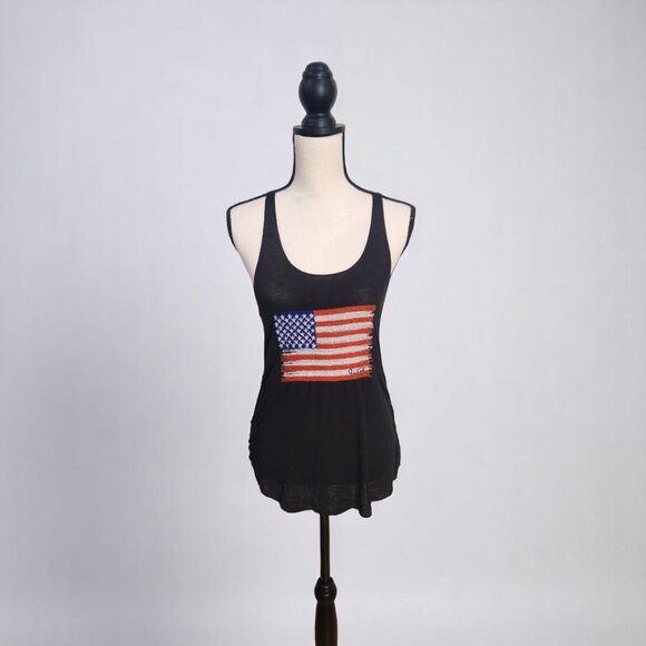 Brandy Melville Tops - Tank top with knitted flag
